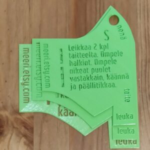Kasvomaskin ompelukaava, saumaton malli