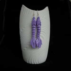 silkkivioletti lohikäärmekorvakorupari