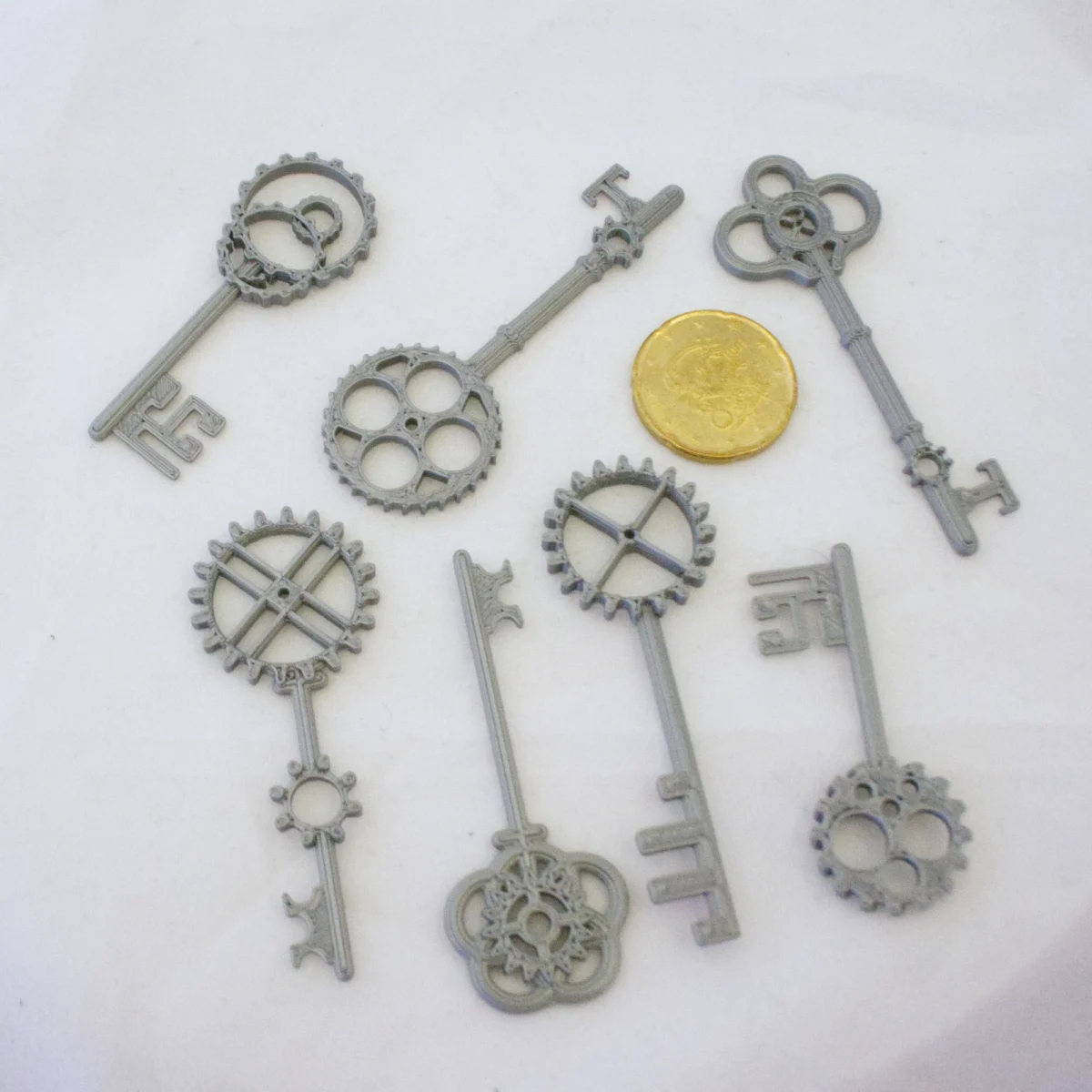 steampunkk07 Steampunk -henkiset avaimet korttiaskarteluun